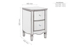 Elysee 2 Drawer Bedside
