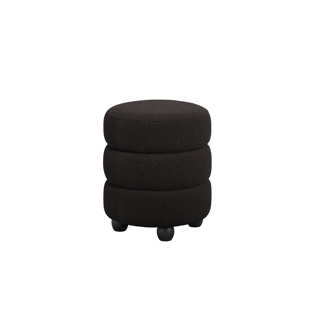EMI OLIVE / BLACK POUFFE