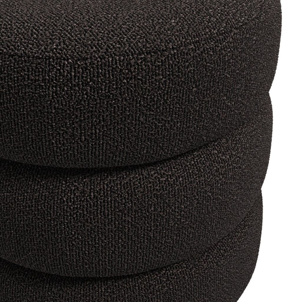 EMI OLIVE / BLACK POUFFE