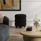 EMI OLIVE / BLACK POUFFE