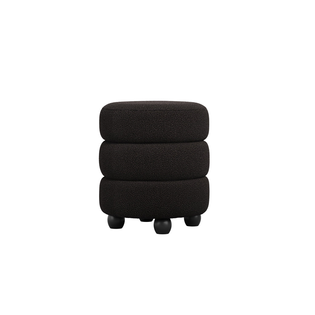 EMI OLIVE / BLACK POUFFE