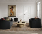 EMI BLACK / BLACK POUFFE