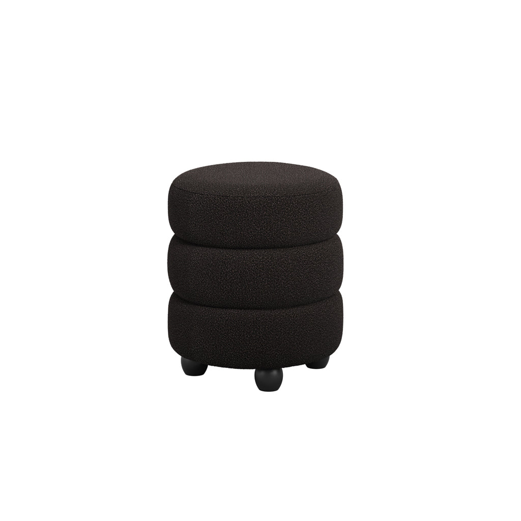 EMI BLACK / BLACK POUFFE
