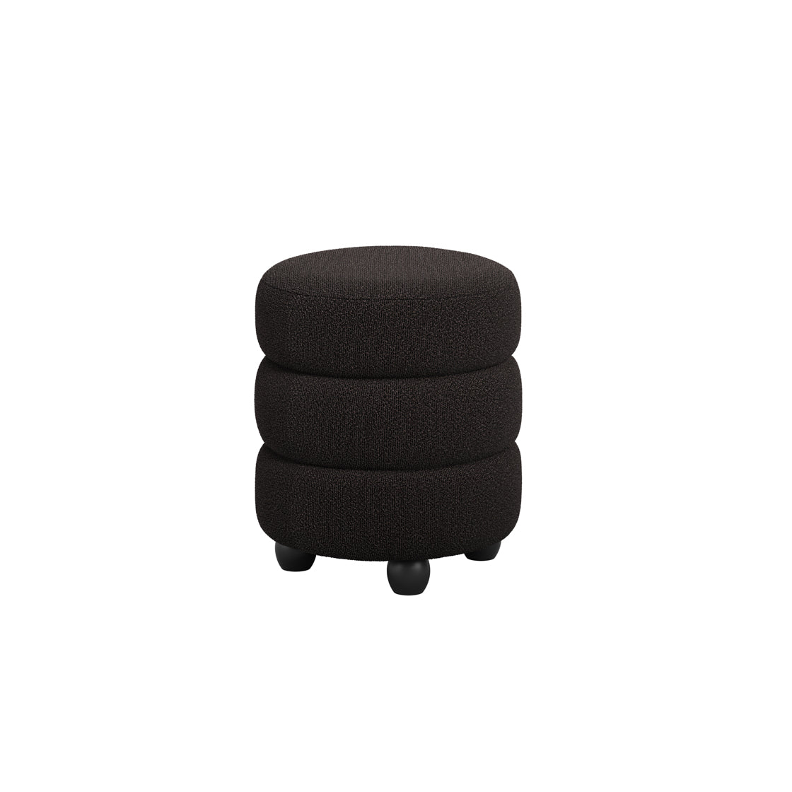 EMI BLACK / BLACK POUFFE