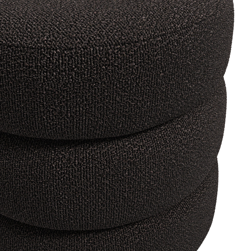 EMI BLACK / BLACK POUFFE