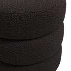 EMI BLACK / BLACK POUFFE