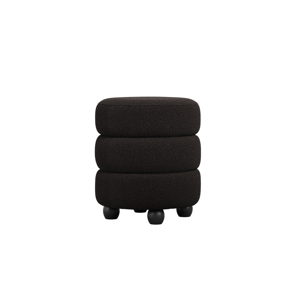 EMI BLACK / BLACK POUFFE
