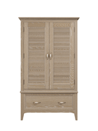 Ennis Oak & Ash 2 Door 1 Drawer Wardrobe
