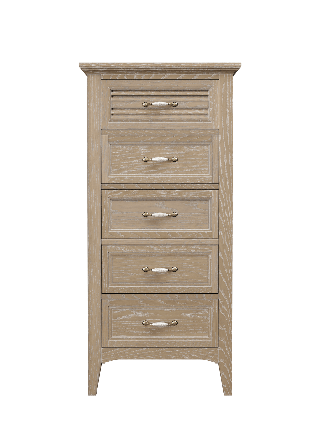 Ennis Oak & Ash 5 Drawer Tall Chest