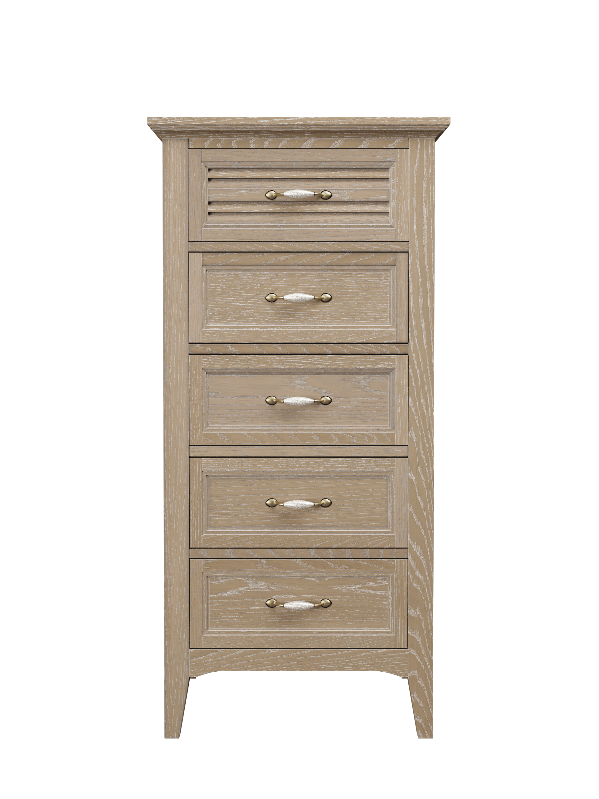 Ennis Oak & Ash 5 Drawer Tall Chest