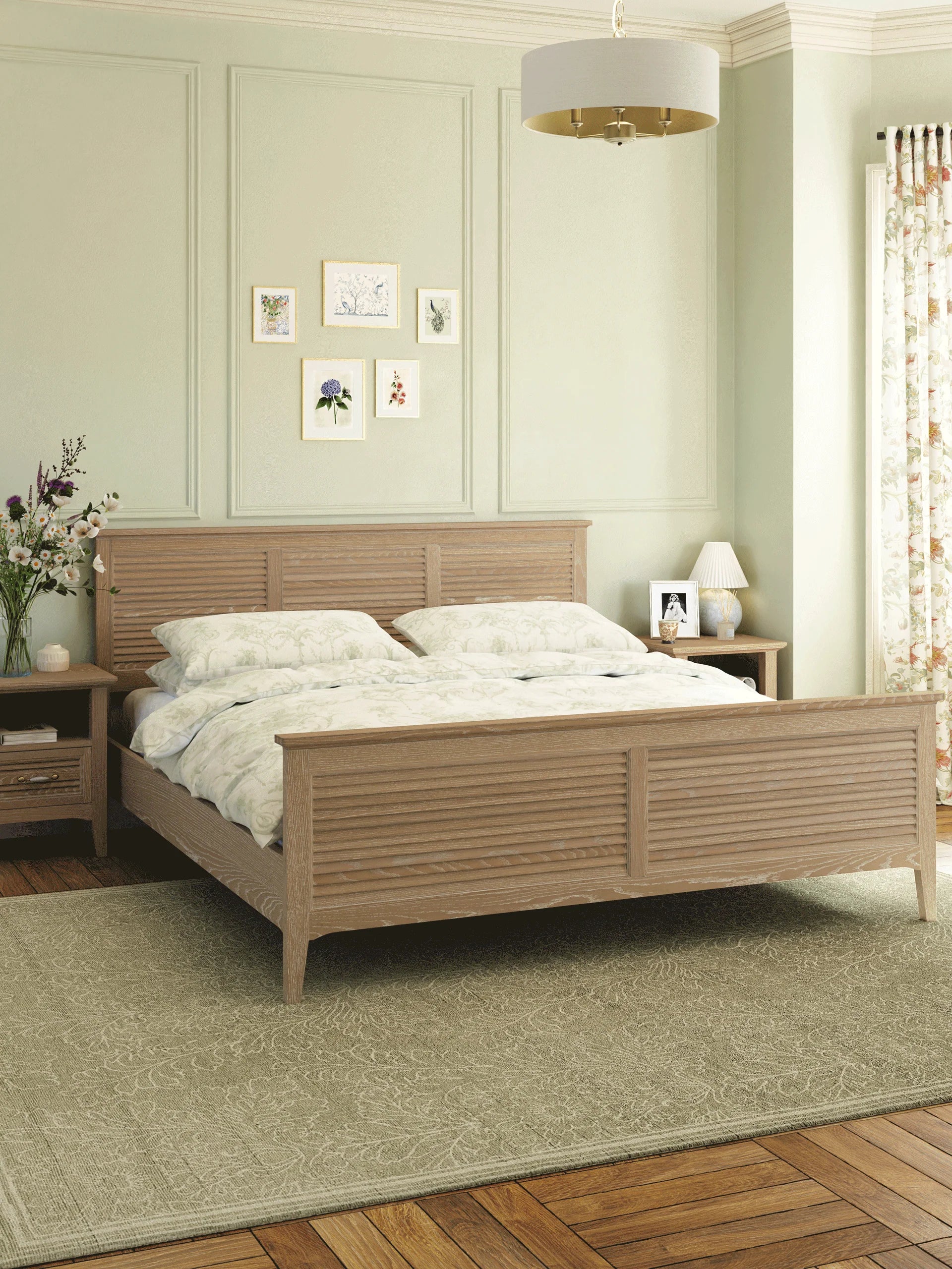 Ennis Oak & Ash 4'6"" Bed Frame