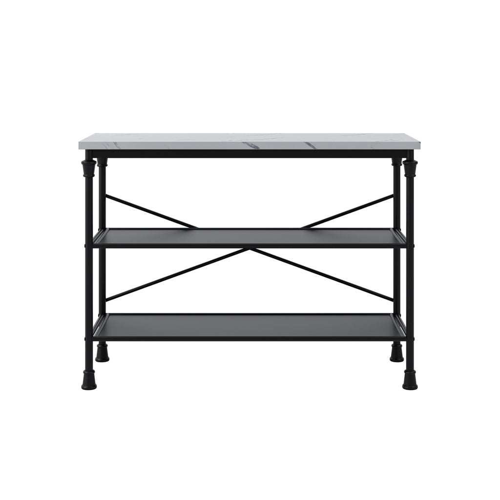 FAIRMONT MARBLE EFFECT CONSOLE TABLE