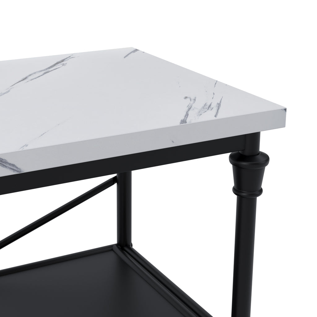 FAIRMONT MARBLE EFFECT CONSOLE TABLE