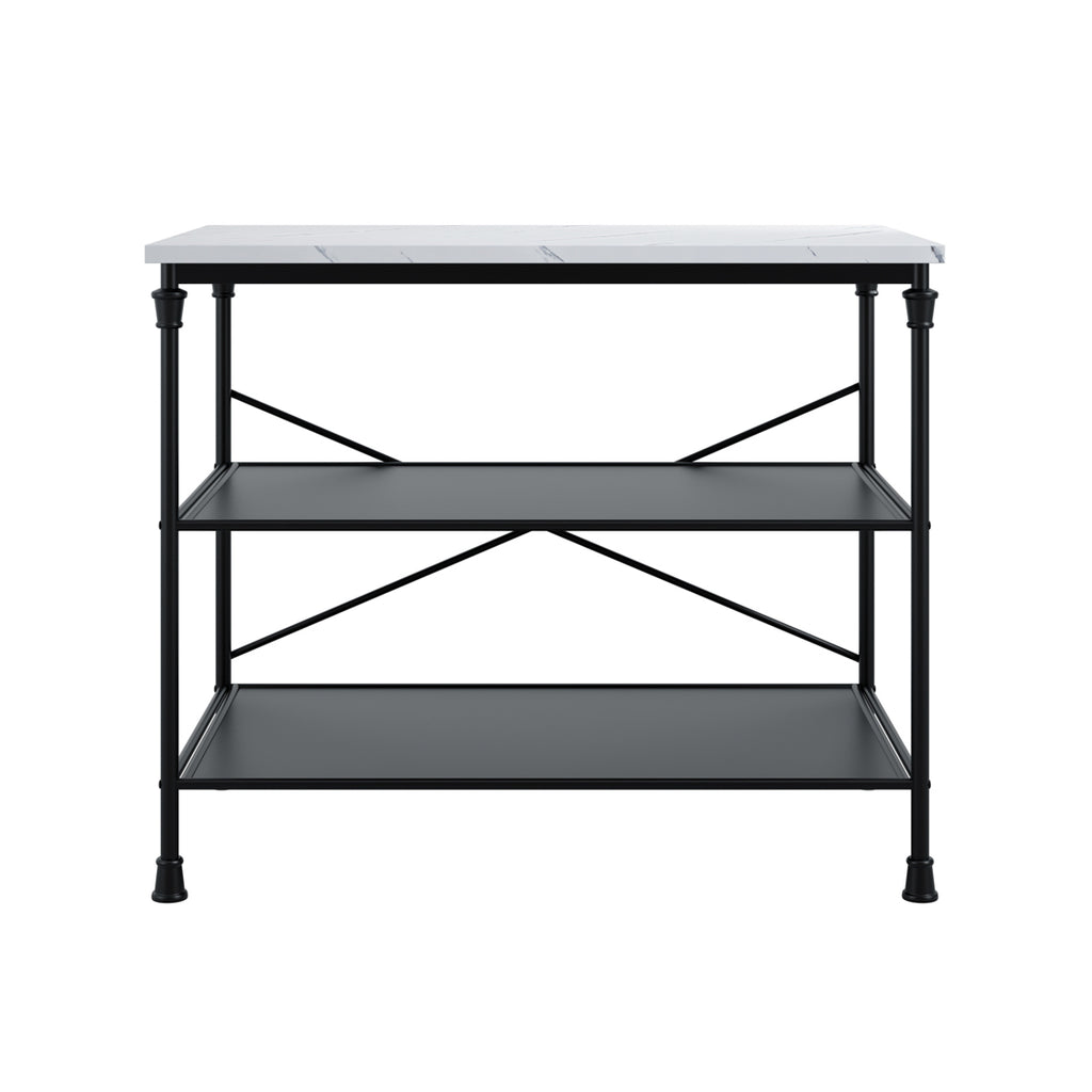 FAIRMONT MARBLE EFFECT KITCHEN ISLAND