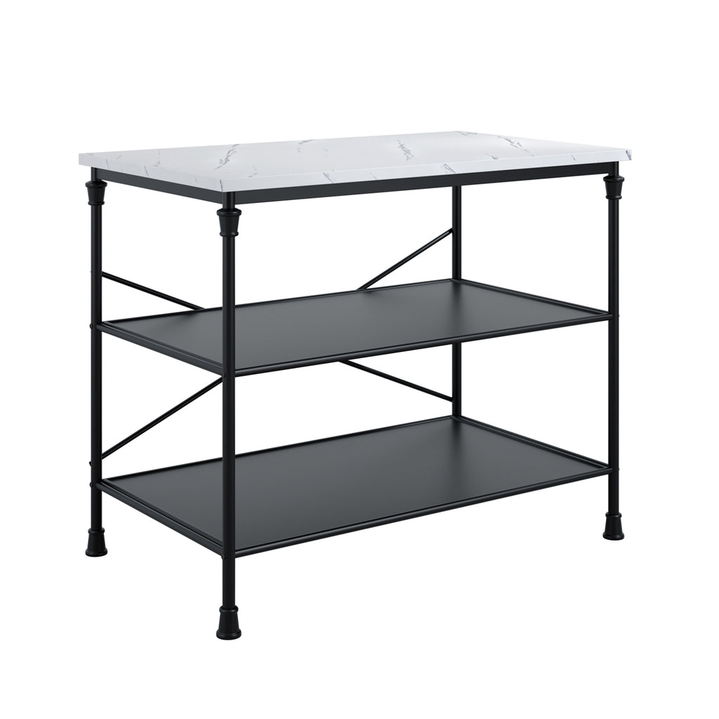 FAIRMONT MARBLE EFFECT KITCHEN ISLAND