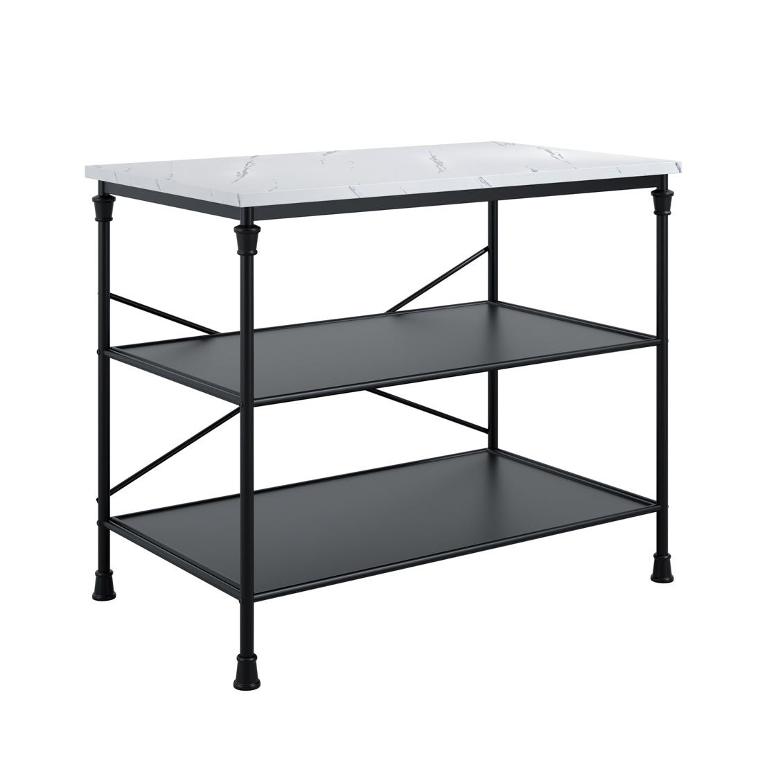 FAIRMONT MARBLE EFFECT KITCHEN ISLAND