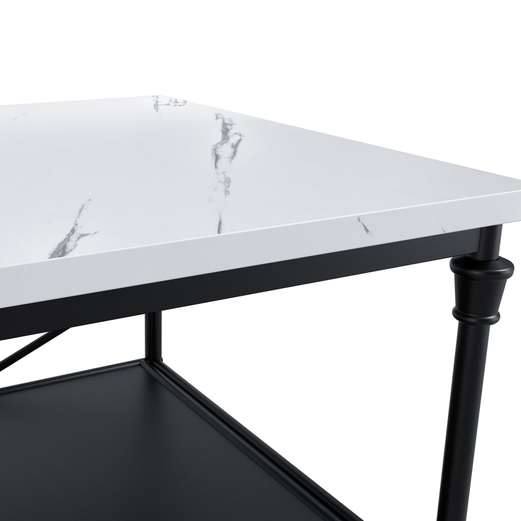 FAIRMONT MARBLE EFFECT KITCHEN ISLAND