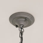 Grey 12 Branch Chandelier with Shades