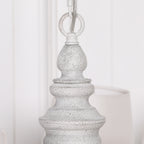 Distressed 5 Branch Chandelier with Shades