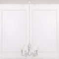 Distressed 5 Branch Chandelier with Shades