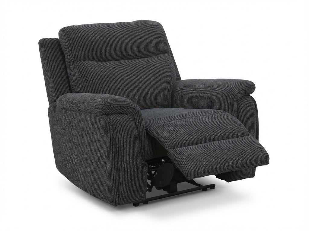 Maverick Black Lay-Z-Boy Style Fabric Power Recliner Armchair Tamla | Maverick | DFS