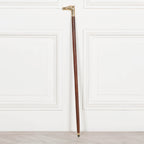 Horse Brass Wooden Walking Stick