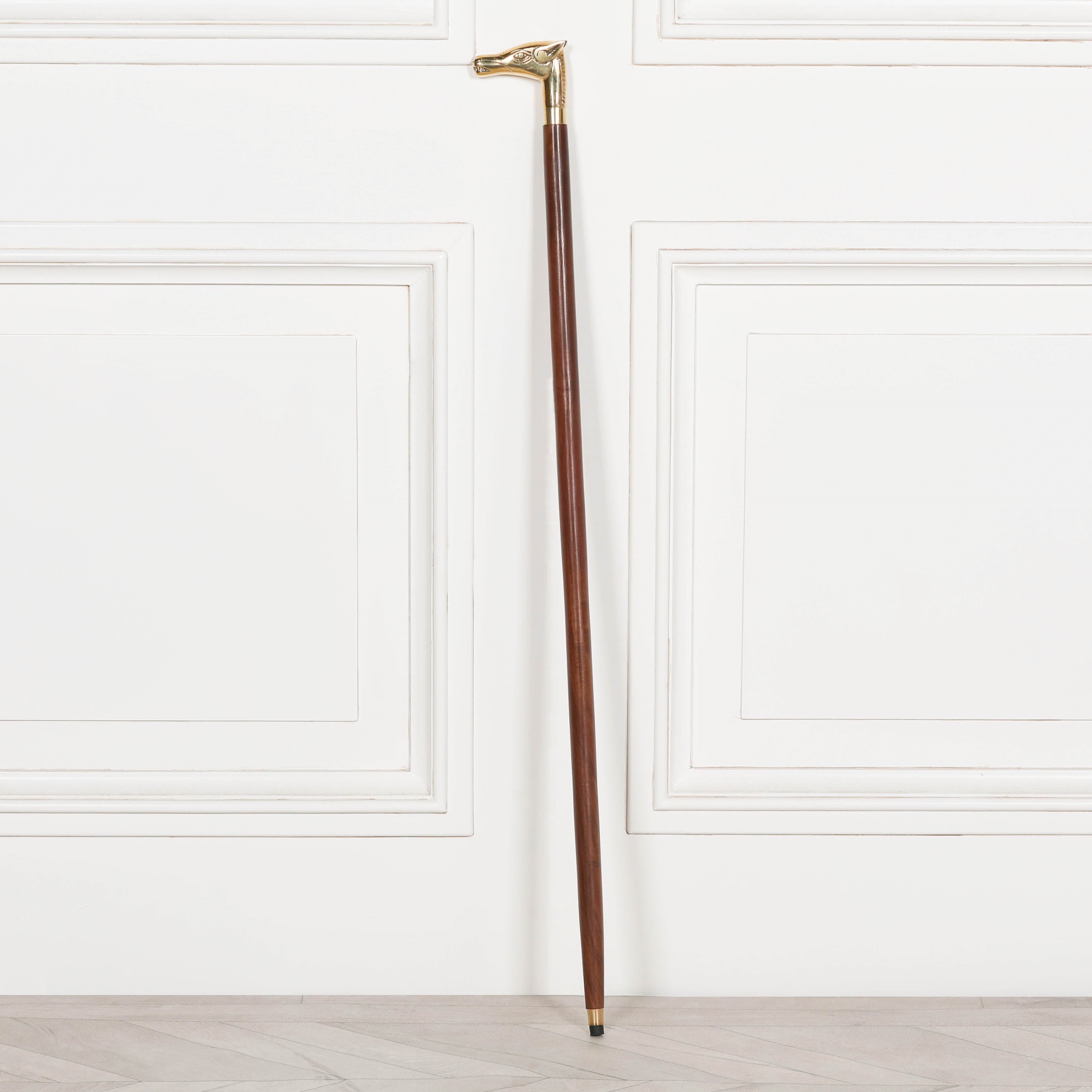 Horse Brass Wooden Walking Stick