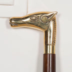 Horse Brass Wooden Walking Stick