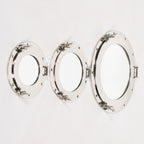 Large Polished Port Hole Mirror