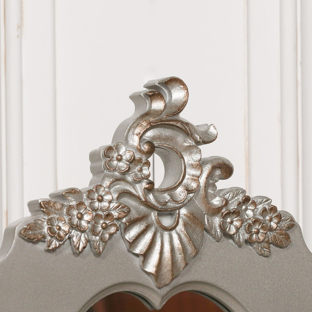 French Antique Silver Dressing Table & Stool