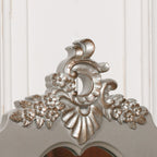 French Antique Silver Dressing Table & Stool