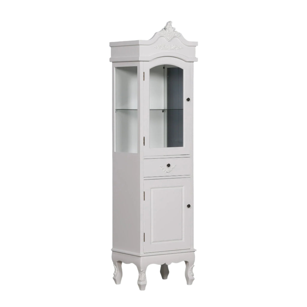French White Display Cabinet