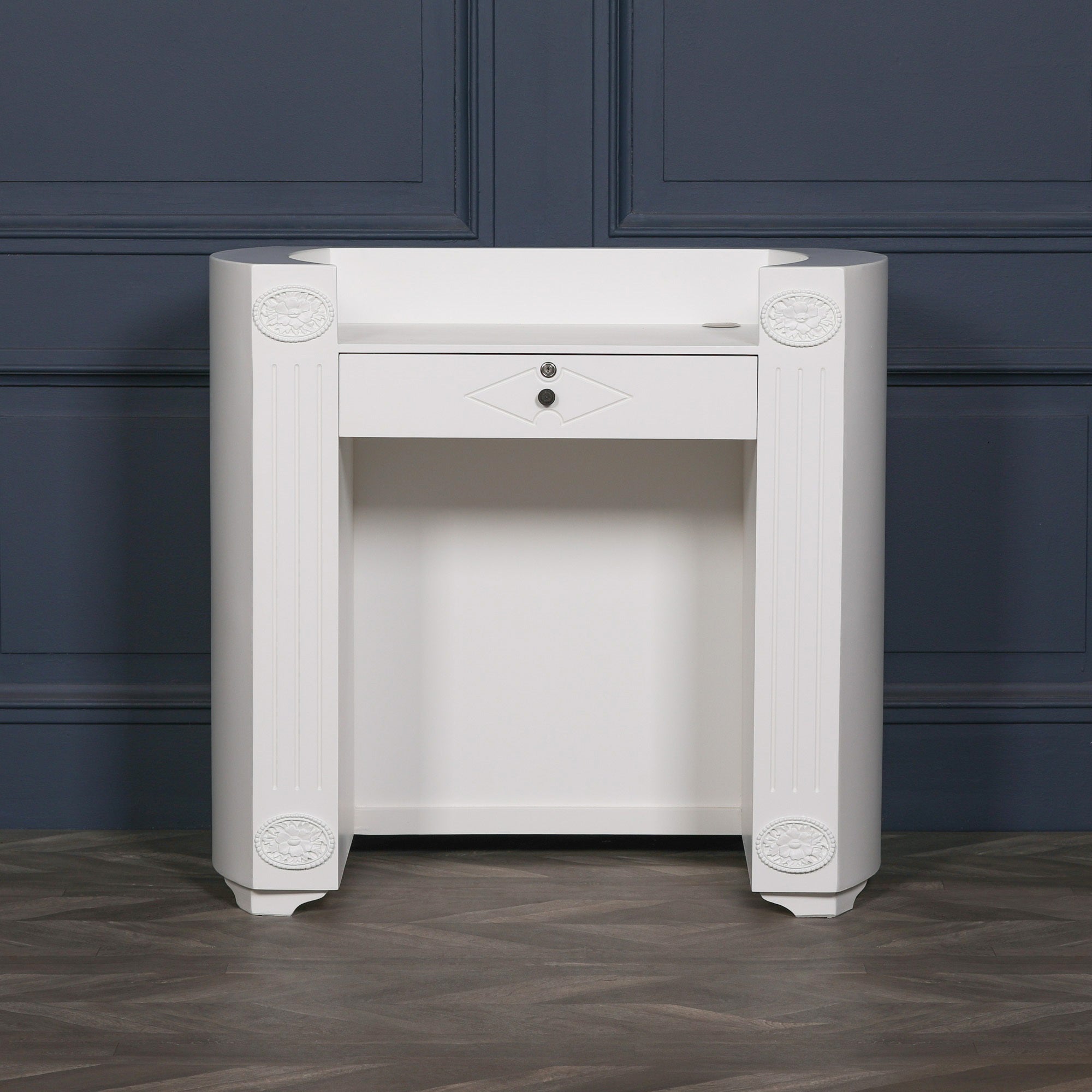White Reception Desk