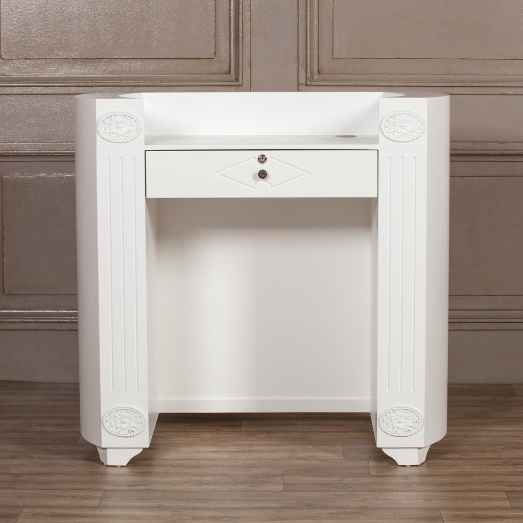 White Reception Desk