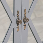 Grey Mirrored 2 Door Cupboard