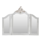French Antique Silver Vanity Mirror