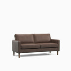 Model 46 - 3 Seater Sofa Faux Leather Brown