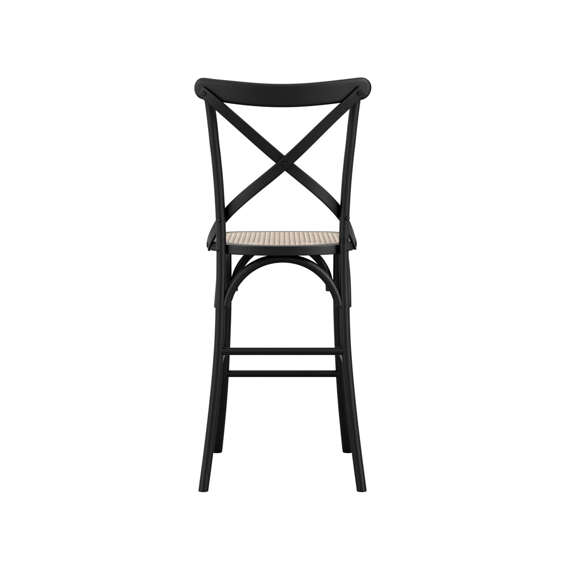 FITZROY BLACK / CANE COUNTER STOOL