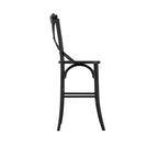 FITZROY BLACK / CANE COUNTER STOOL