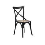 FITZROY BLACK / CANE DINING CHAIR