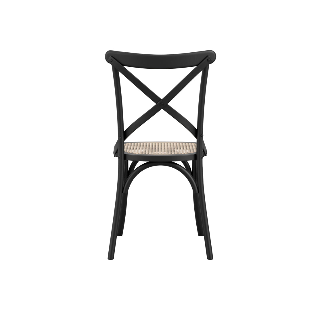 FITZROY BLACK / CANE DINING CHAIR