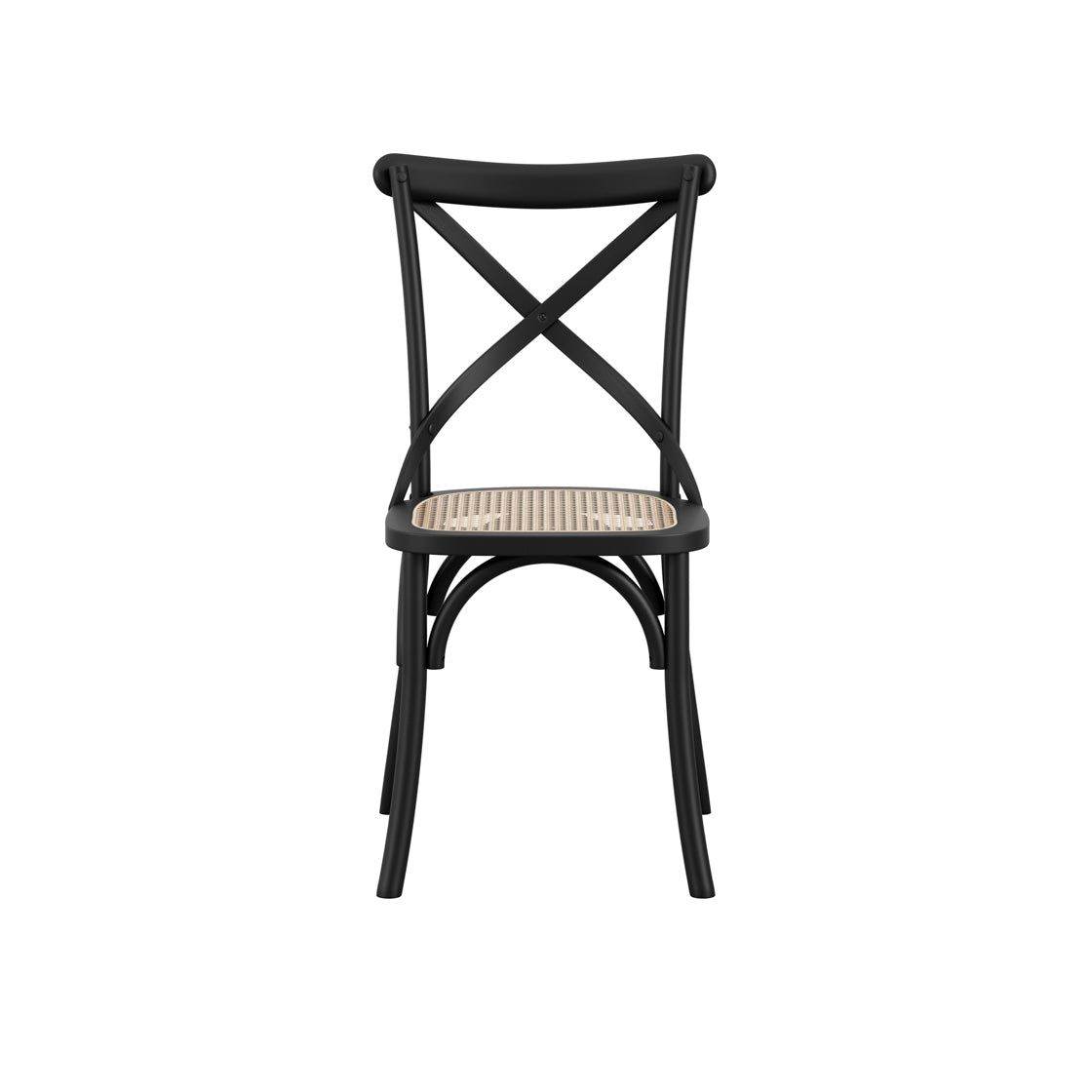 FITZROY BLACK / CANE DINING CHAIR