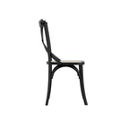 FITZROY BLACK / CANE DINING CHAIR