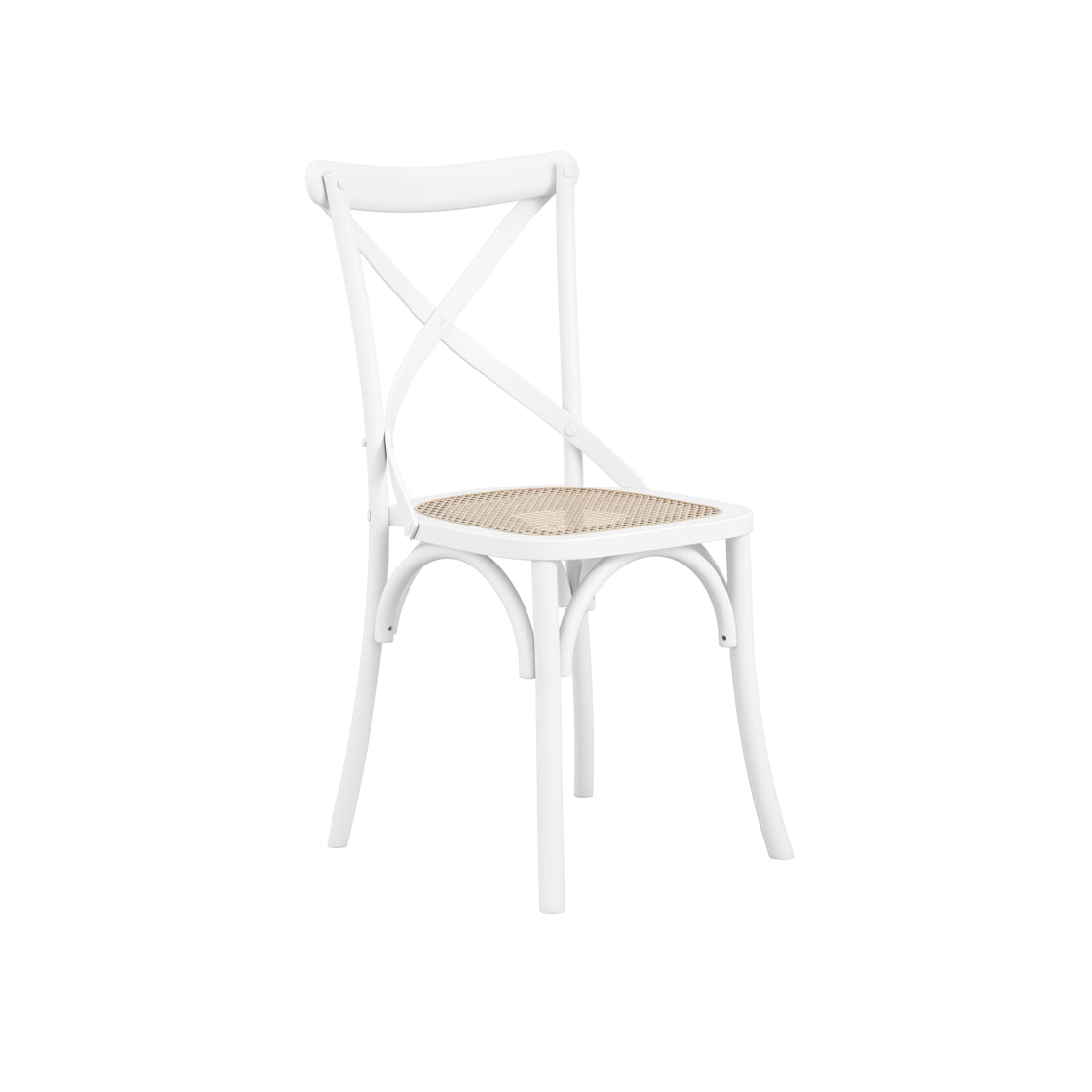 FITZROY WHITE / CANE DINING CHAIR (Set Of 2)