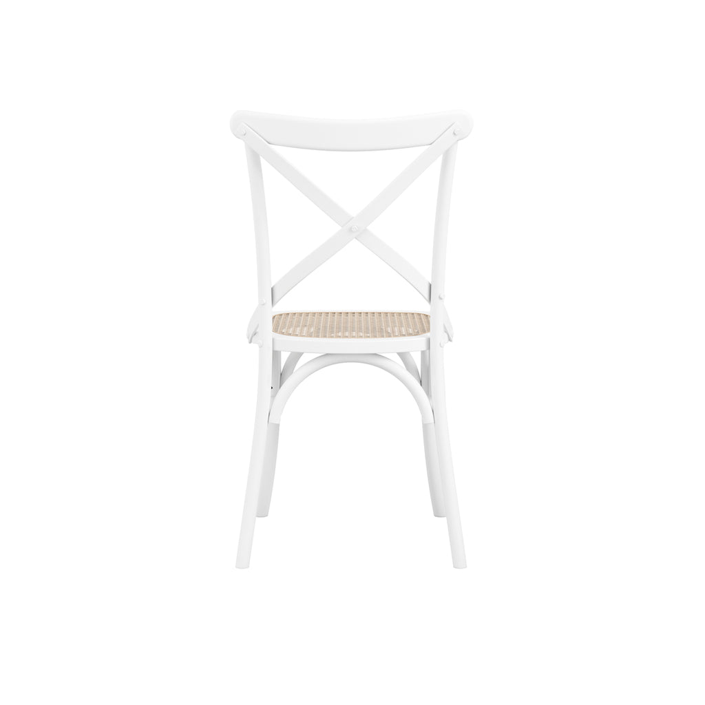 FITZROY WHITE / CANE DINING CHAIR (Set Of 2)