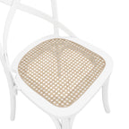 FITZROY WHITE / CANE DINING CHAIR (Set Of 2)
