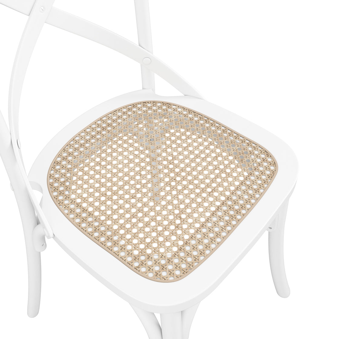 FITZROY WHITE / CANE DINING CHAIR (Set Of 2)