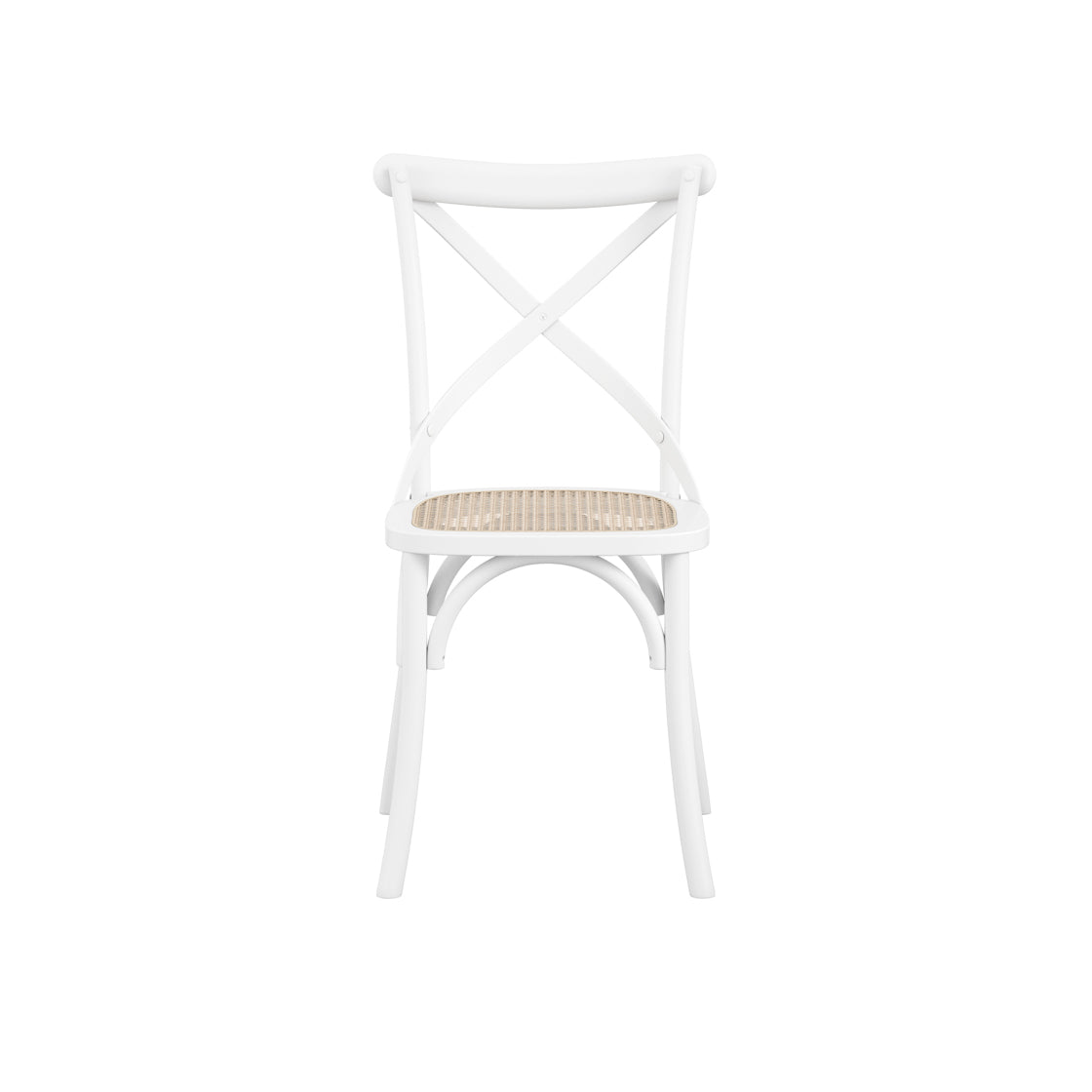 FITZROY WHITE / CANE DINING CHAIR (Set Of 2) – Furniture Edit