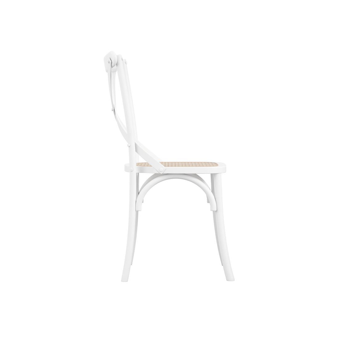 FITZROY WHITE / CANE DINING CHAIR (Set Of 2)