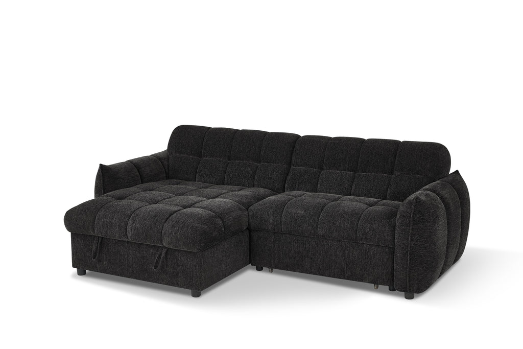 Florida Sofabed Black Universal Corner
